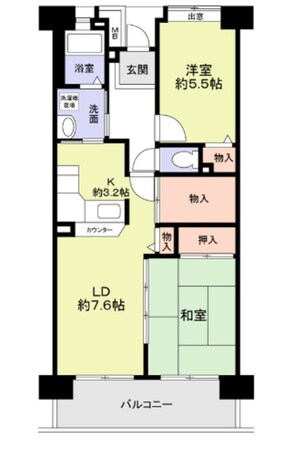 コーポレート清瀬駅南 4号棟の物件間取画像